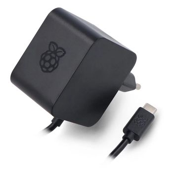 Fuente De Alimentacion Cargador Raspberry Pi 5 Usb C 27 W Color Negro