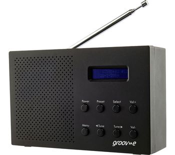 Paris GV-DR03-BK Portable Radio - Black, Black