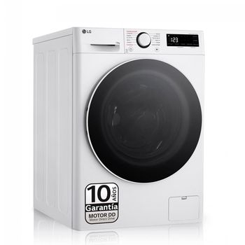 Lavadora Libre Instalación - LG F4WR6013A0W, 13 kg, 1400 rpm, Vapor, Blanco