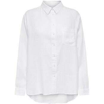 Only Camisa 15259585 TOKYO LINEN SHIRT-BRIGHT WHITE para mujer