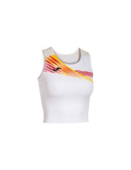 Top de running joma elite x blanco niña