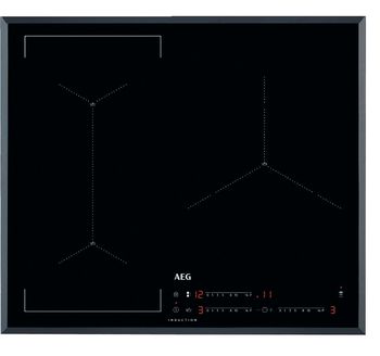 Inducción aeg iae63421fb con 3 zonas de cocción 7350 w