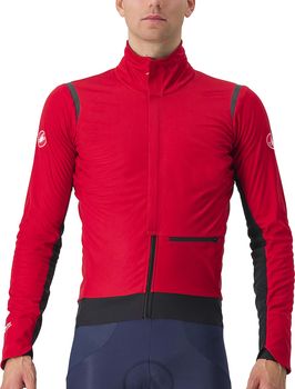 Castelli Alpha Doppio ROS Jacket, Pompeian Red/Black Reflex-Blac