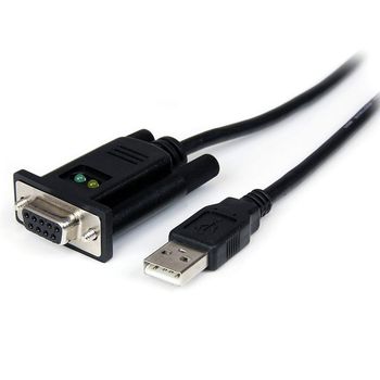 Startech ICUSB232FTN Cable Adaptador USB a Serie DB9 RS232 1.8m Negro