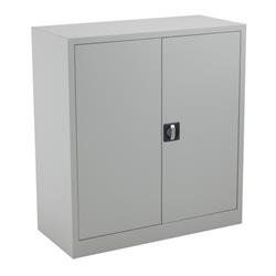 Legato Steel Double Door Cupboard 1000mm - Grey Ref TCSDDC1000GR