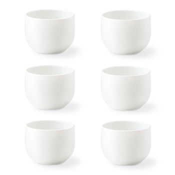 Lote de 6 tazas de espresso porcelana blanco