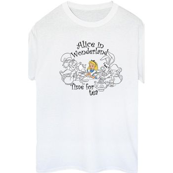 Disney Camiseta manga larga Alice In Wonderland Time For Tea para mujer