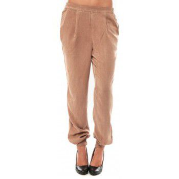 Vero Moda Pantalón fluido KANIO NW LOSSE PANT Maghony Rose para mujer