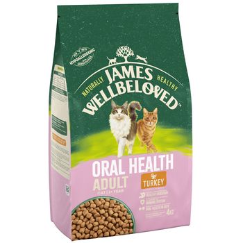 James Wellbeloved Adult Cat Oral Health - Turkey - Economy Pack: 2 x 10kg