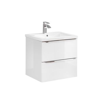 Mueble lavabo encastrado estratificado blanco