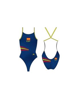 Bañador natación turbo mujer spain 2016 ( pro racer tirante fino)