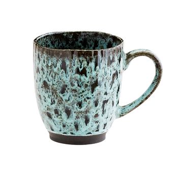 Taza de cerámica y mármol azul Ø9.8cm