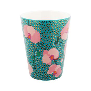 Taza  45 cl  turquesa porcelana china  12 x 0 x 6 cm