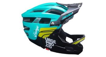 Urge casco gringo de la pampa con mentonera desmontable azul negro