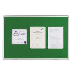 Q-Connect Aluminium Frame Felt Noticeboard 1200x900mm Green - KF26064