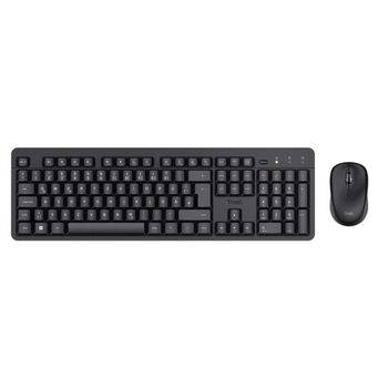 Trust TKM-360 Combo Teclado Inalámbrico + Ratón Inalámbricos 1600DPI Negros