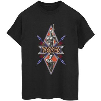 Marvel Camiseta manga larga Wakanda Forever para mujer