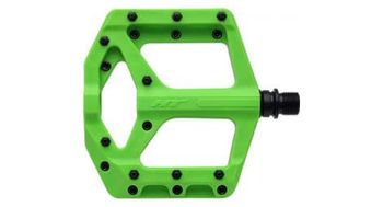 Par de pedales planos ht components  supreme c pa32a verde fluorescente