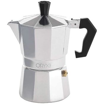 Oryx Classic Cafetera Italiana 2 Tazas Plata