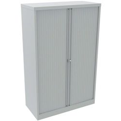 Bisley Essentials Steel Tambour with Side Open : 158.8 : Light Grey