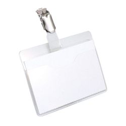 Durable Visitor Clip Name Badge 60x90mm