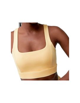 Top born living yoga padma 2.0 amarillo/blanco mujer