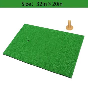 Golf Mat, Césped Artificial, Alfombra de Golf con Base de Espuma, Ayudas de Entrenamiento para Golpear Golf, Alfombra de Golf para Chip con Tee de Goma para Práctica de Swing y Chip