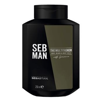 The Multitasker - 250 ml - Sebastian Professional - Gel 3 en 1 para el cabello, cuerpo y barba.