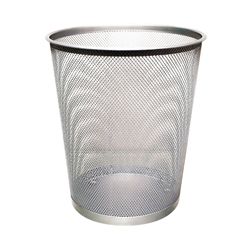 Q-Connect Waste Basket Mesh 18 Litre Silver Ref KF00849