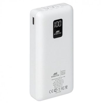 Rivacase VA2220 PowerBank con Pantalla 20.000mAh Blanca