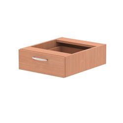 Impulse 1 Drawer Fixed Pedestal Beech