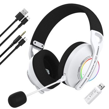 Blackfire BFX-W100 Pro Auriculares Gaming Dual Wireless para PS5 Blancos