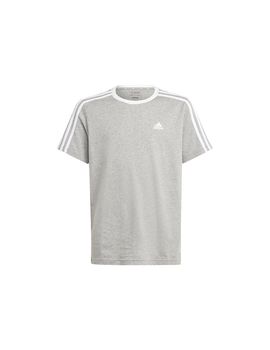 Camiseta adidas 3s niña gris