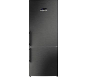 GRUNDIG GKN17920Z 60/40 Fridge Freezer - Dark Steel, Cream