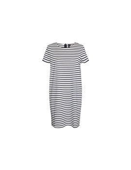 Vestido vero moda vmabby ss short zip dress jrs noos snow white