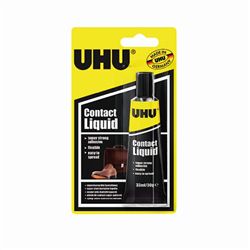 UHU 033882 Contact Liquid Adhesive 33ml Blister Card 3-33882