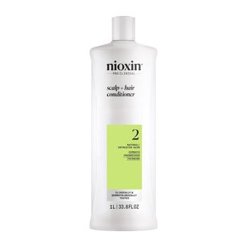 Sistema 2 Acondicionador 1000 ml - Nioxin - Acondicionador fortalecedor y densificante para cabellos naturales, finos y muy debilitados.