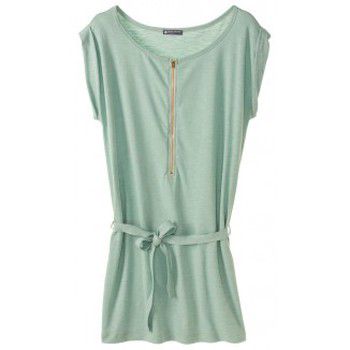 Petit Bateau Vestidos Robe femme en jersey flammé 32992 02 Vert para mujer