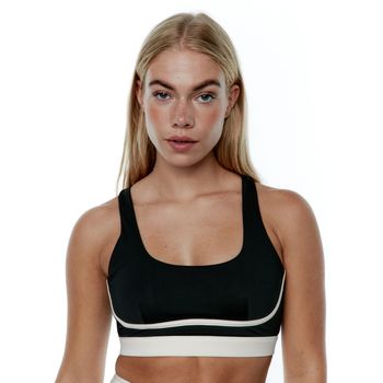 Black Limba Sujetador deportivo Top deportivo Tao para mujer