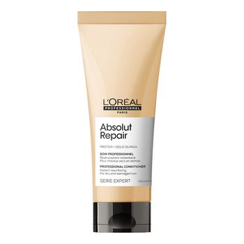 Acondicionador Absolut Repair Gold - 200 ml - L'Oréal Professionnel - Acondicionador reparador para cabello dañado.