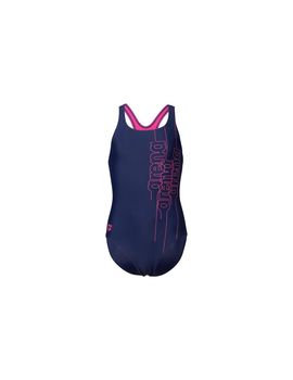 Bañador de natación arena swim pro back graphic navy niña