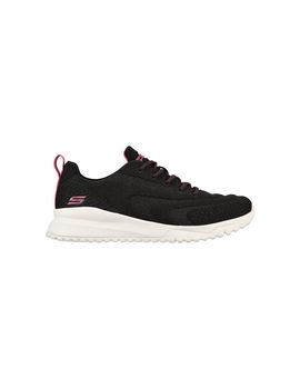 Zapatillas skechers bobs squad 3 - whip-splash negras mujer