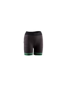 Pantalón de trail lurbel spirit shorts mujer marengo/verde golf