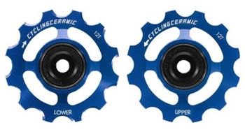 Cyclingceramic polea ruedas para shimano 12v 9200 8200 azul