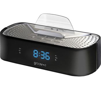 Time Curve GV-SP406-BK FM Clock Radio - Black, Black