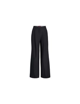 Pantalones jack & jones jxellis wide hw tlr mujer black