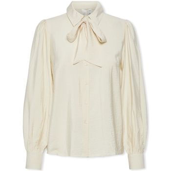 Y.a.s Blusa YAS Noos Pil Bow Shirt - Birch para mujer