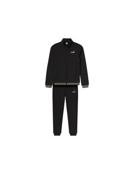 Chándal casual puma essentials+ glitter fz suit fl g niña negro