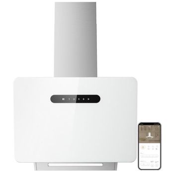 Ciarra CBCW6736K Campana Extractora con Control Táctil y Wifi 60cm 650m3/h Clase A+++ Blanco