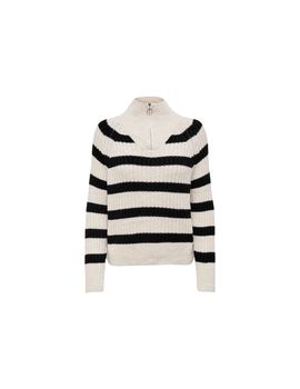 Sudadera only onlleise freya ls zip high birch mujer